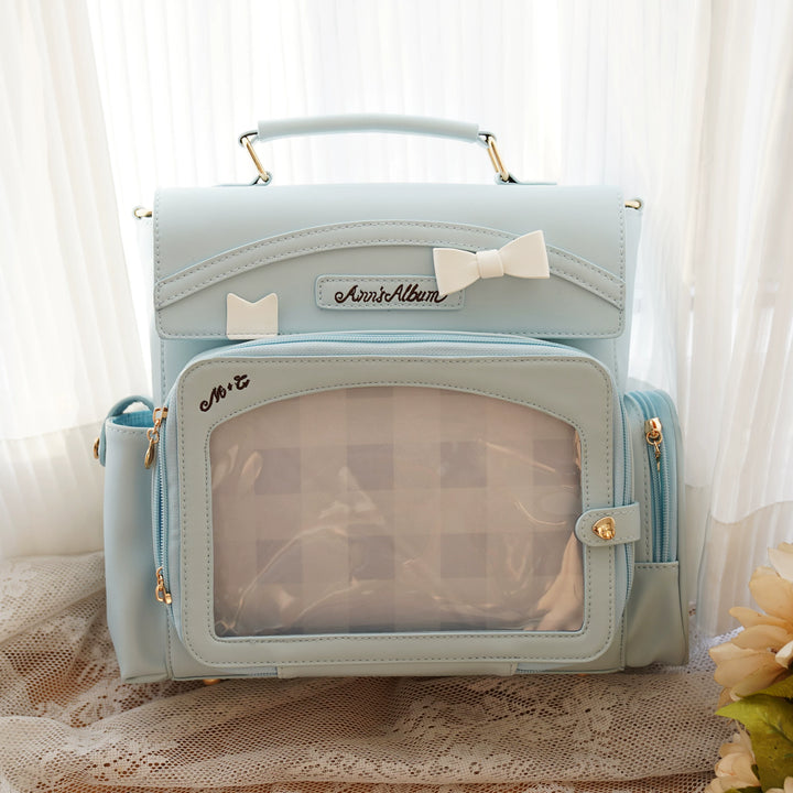 Kawaii Ita Bag with Crossbody Strap, Clear Window (Blue) 45414:846800