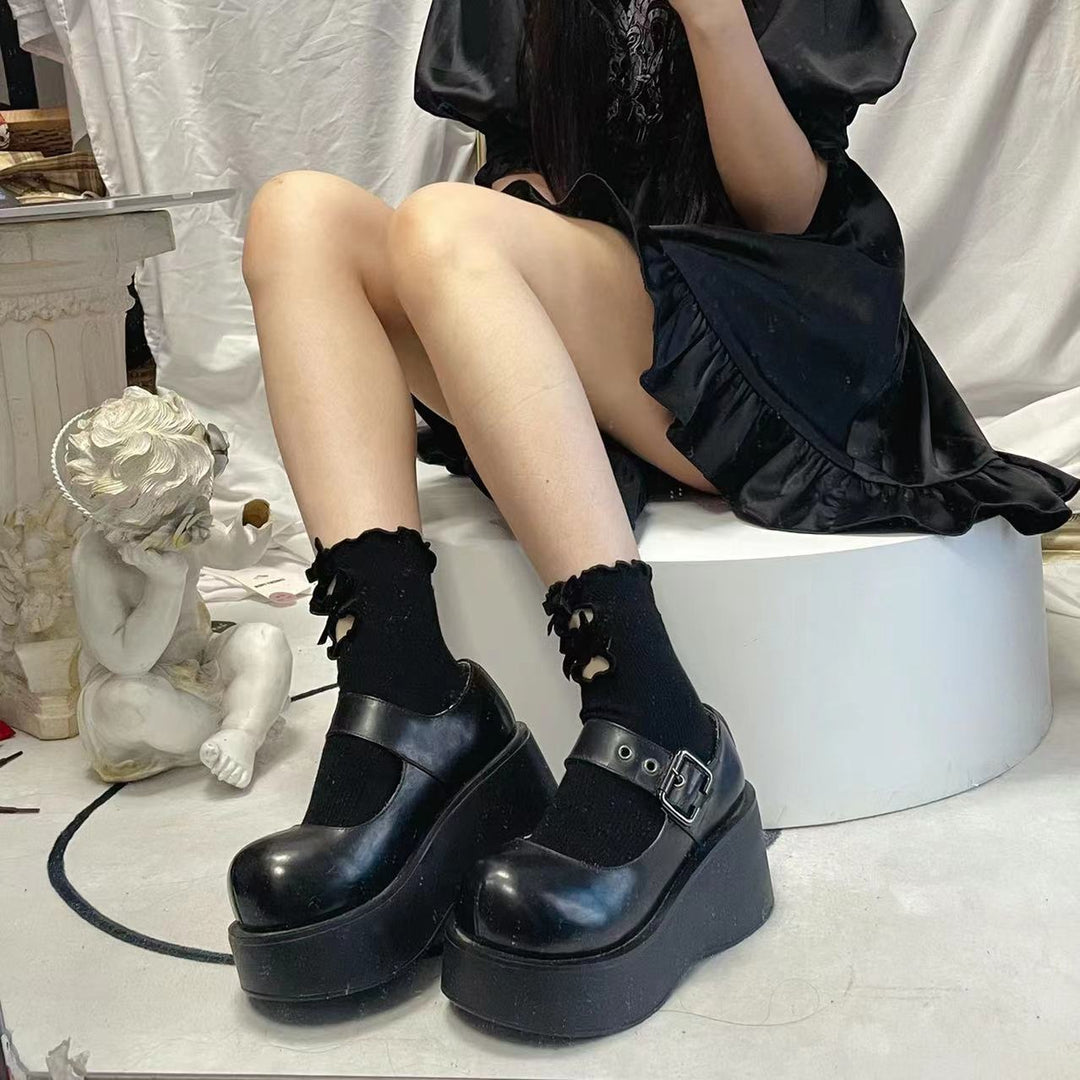 Lolita Shoes Round Toe Platform Shoes (33 34 35 36 37 38 39 40 41 / Black) 21866:315064