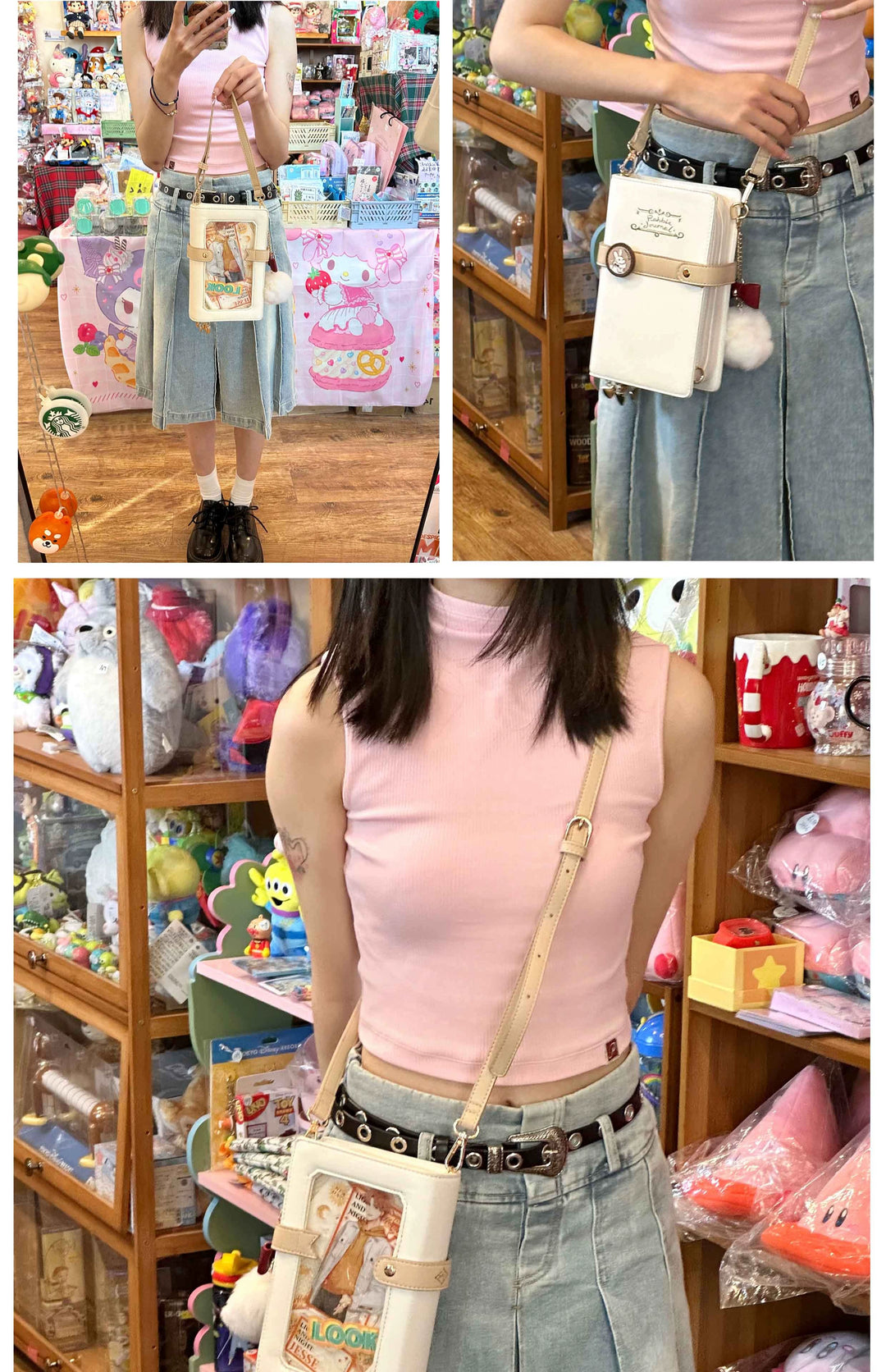 Kawaii Ita Bag Diary Card Bag Small Capacity Crossbody Bag 41816:714550