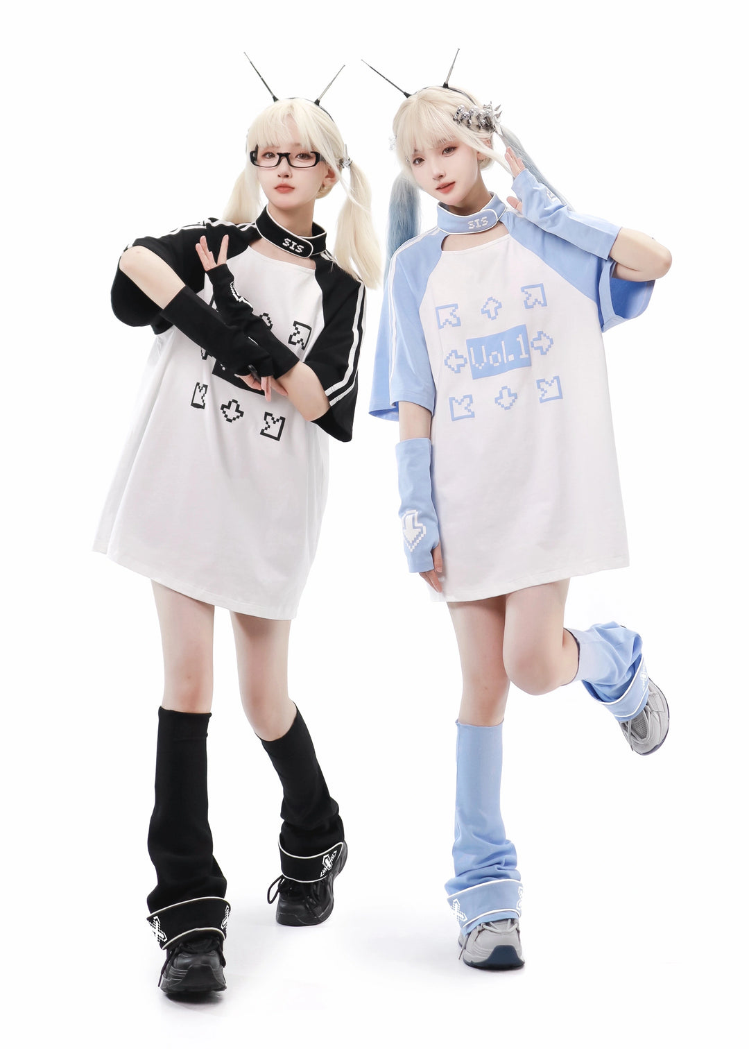 Tech Printed Tenshi Kaiwai T-Shirt & Shorts With Side Pocket 22478:336072