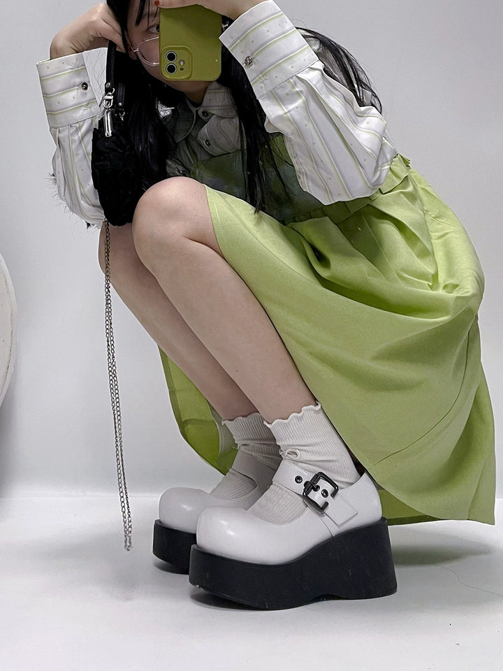 Lolita Shoes Round Toe Platform Shoes 21866:315070