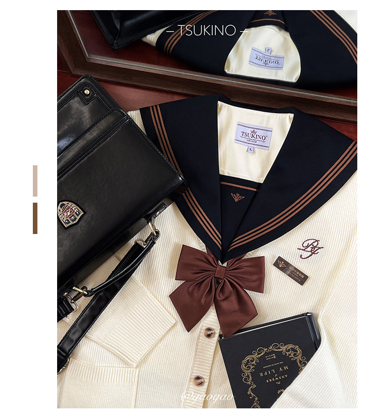 JK Uniform V-Neck Cardigan for Kansai-Collar Style Multicolor 42668:748742