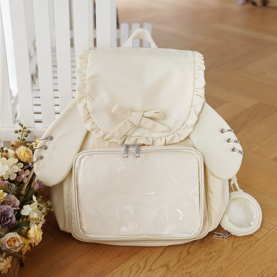 Kawaii Ita Bag Dual-Shoulder Backpack Bunny Ear Bag (Beige) 40110:670280