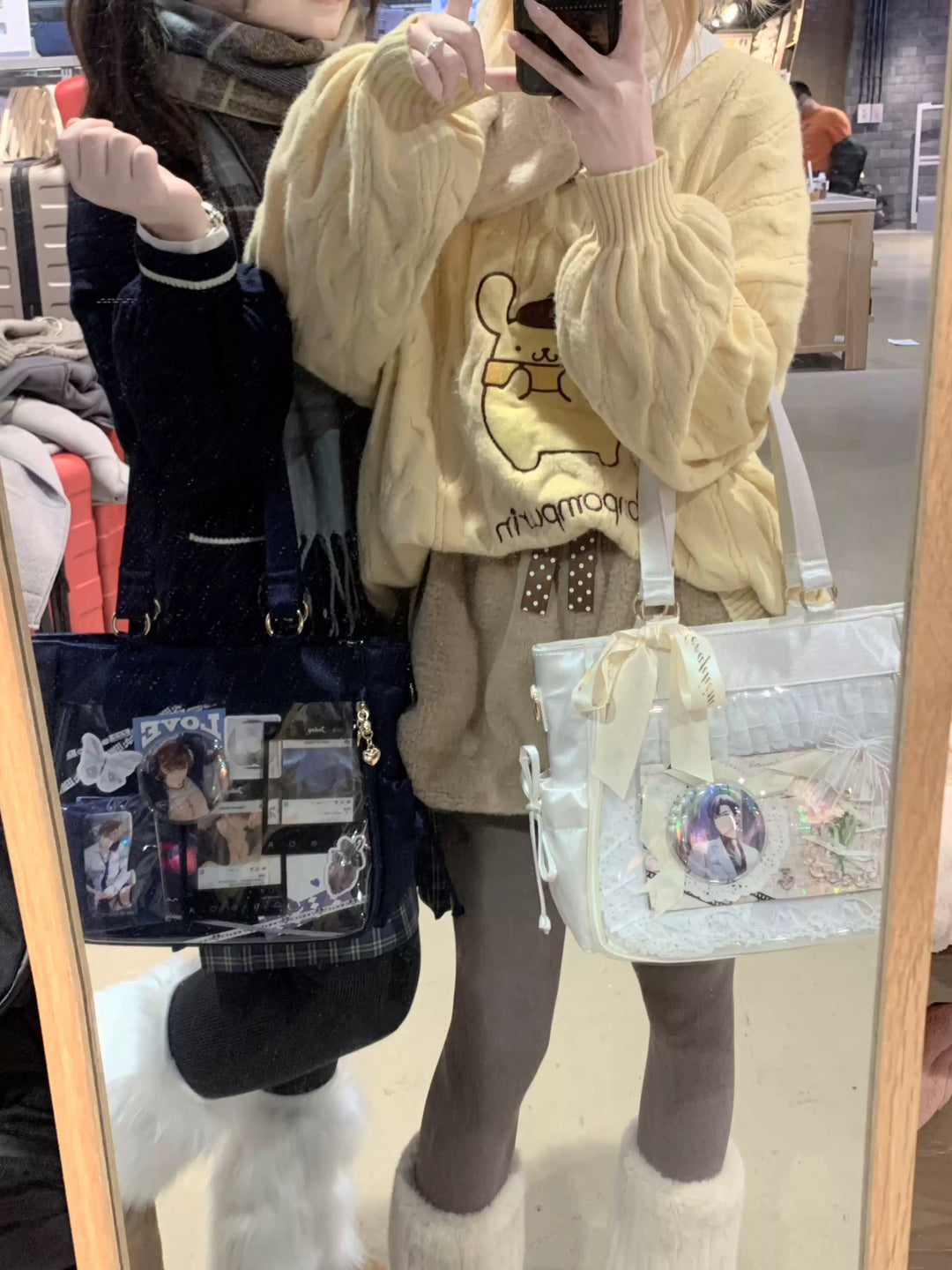 Large Capacity Ita Bag Satin Shoulder Bag Commute Tote Bag 41162:699666