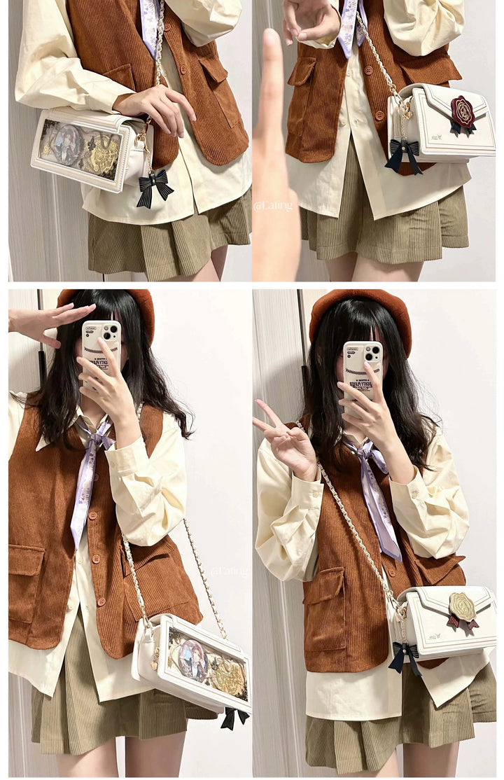 Kawaii Ita Bag Rose Envelope Shaped Crossbody Chain Itabag 38030:581962