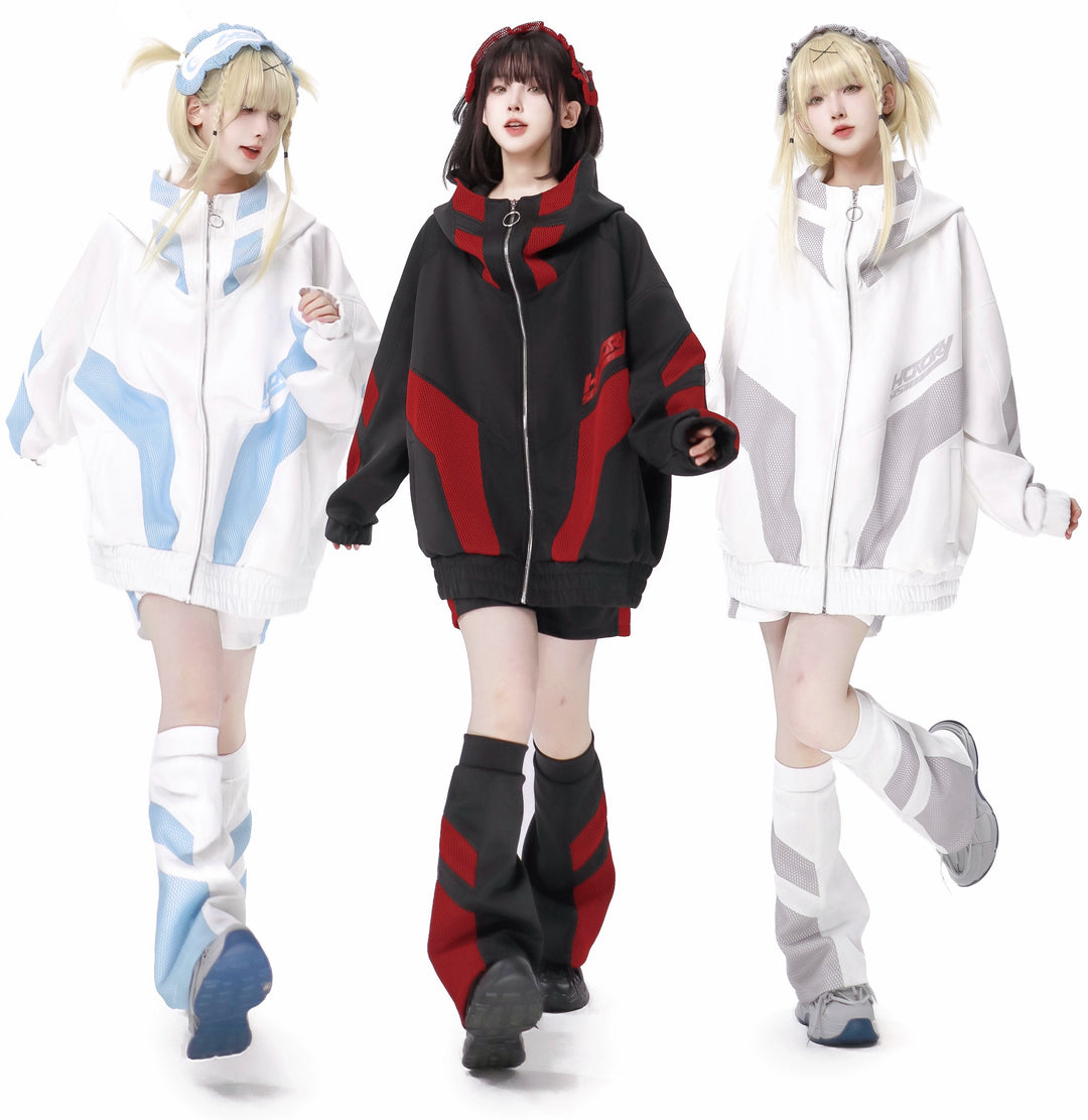 Tenshi Kaiwai Hooded Sportwear Coat Set 34494:466728