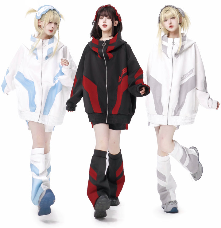 Tenshi Kaiwai Hooded Sportwear Coat Set 34494:466728