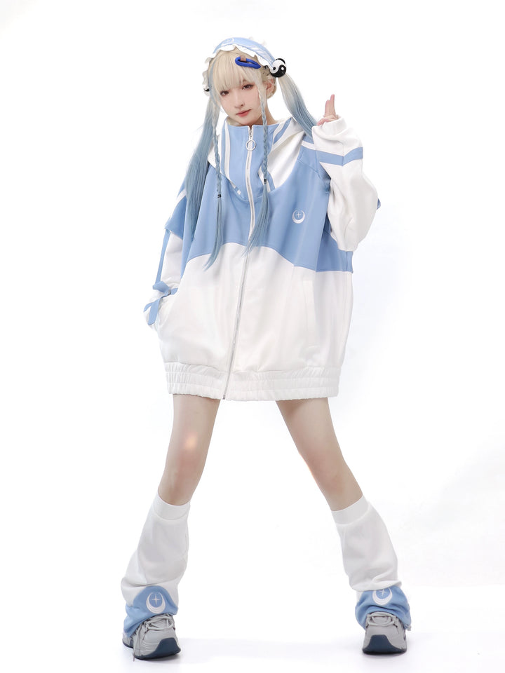 Tenshi Kaiwai Coat Loose-fitting Sports Set 29162:357172