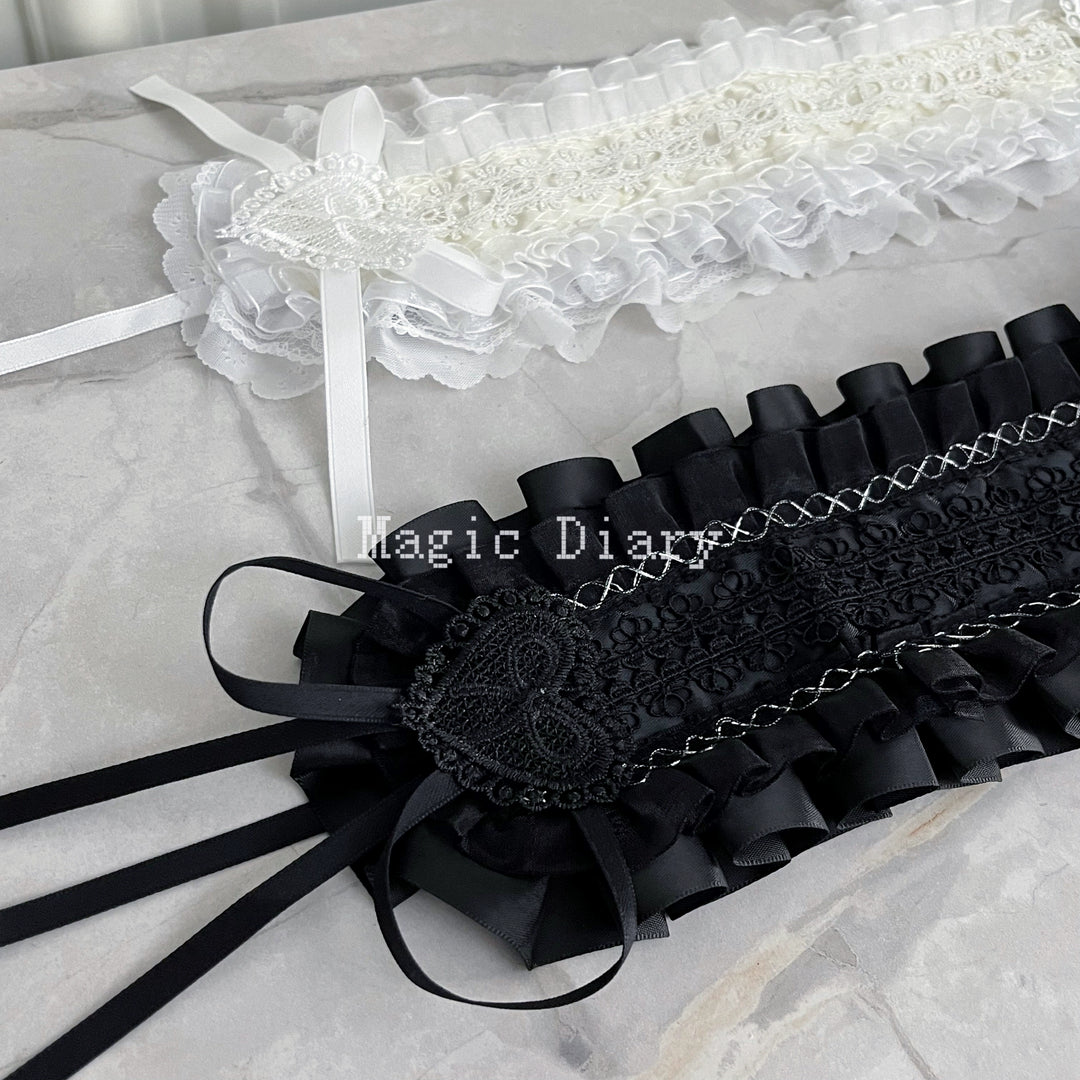 Gothic Lolita Lace Headband, Fixed Clips 43195:770358