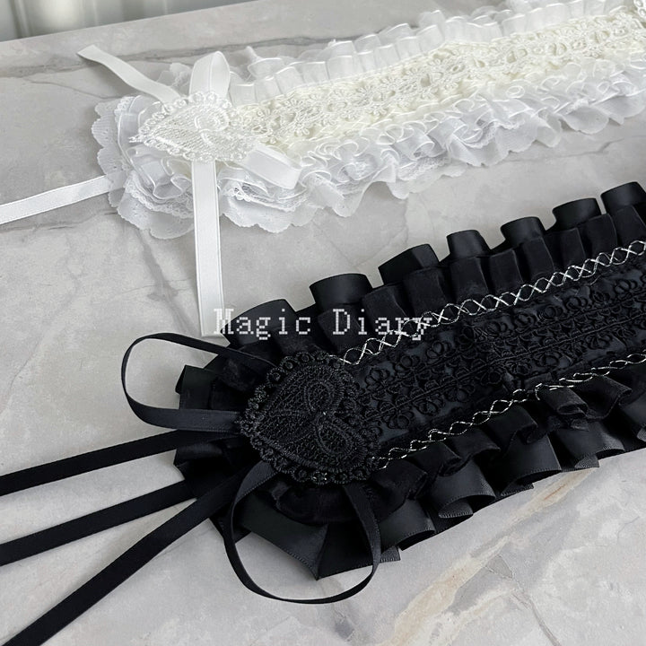 Gothic Lolita Lace Headband, Fixed Clips 43195:770358