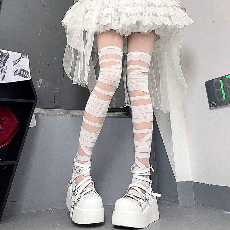 Tenshi Kaiwai Leg Warmers Leg Sleeves Knee Socks 38252:582408