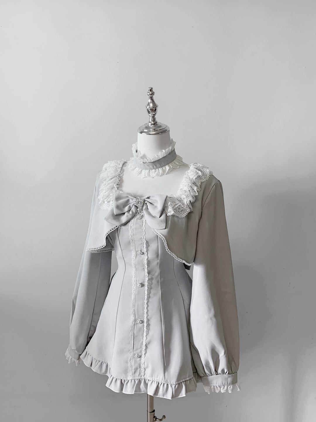 Jirai Kei Long Sleeves Dress, Pocketed Shorts (L S XL) 44197:808147