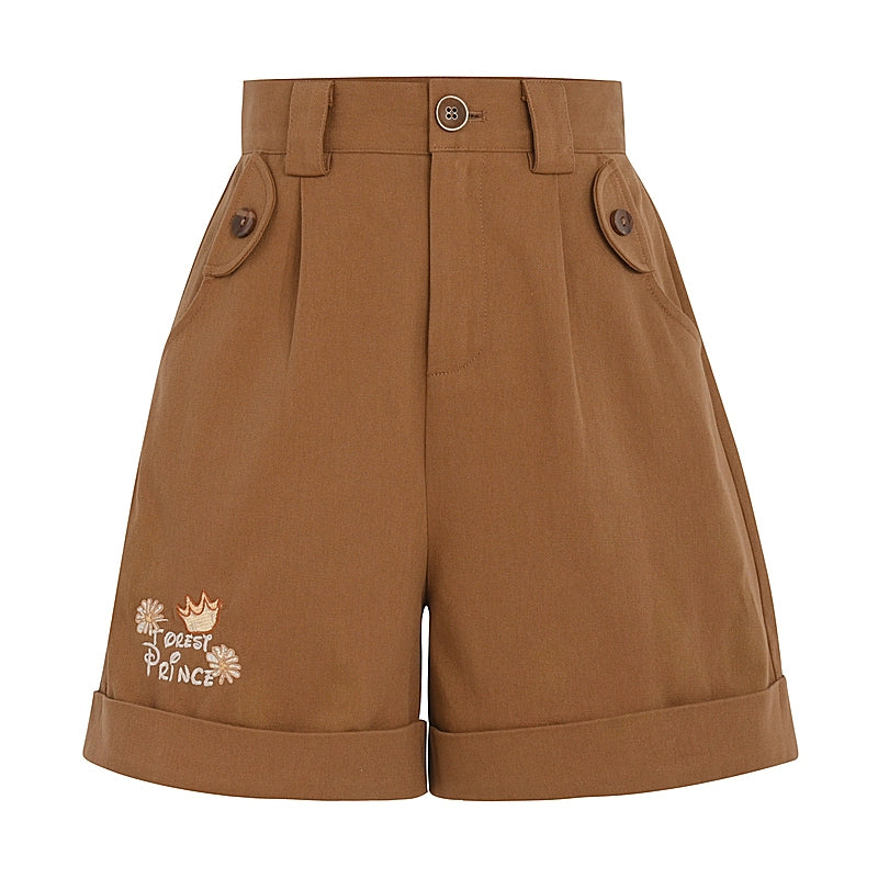 Mori Kei Clothing Set Retro Shirt Academy Vest Casual Shorts (L M S XL) 39286:618640