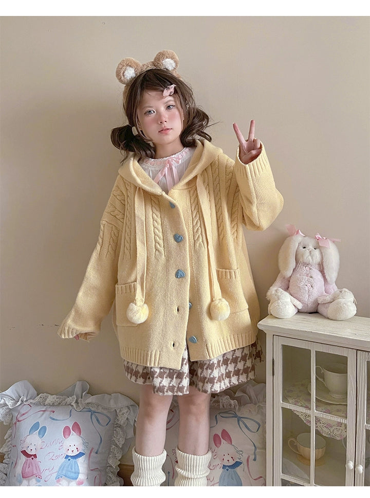 Kawaii Oversized Cardigan Sweater Coat Multicolor 22652:345686