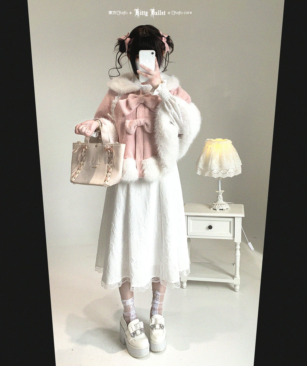 Sweet Bunny Ear Winter Cape, Polar Fleece Lining 44474:809703