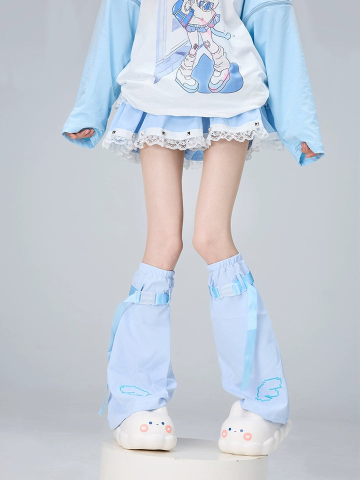 Tenshi Kaiwai Leg Warmers Wing Embroidery Hand Cuff 35348:489450