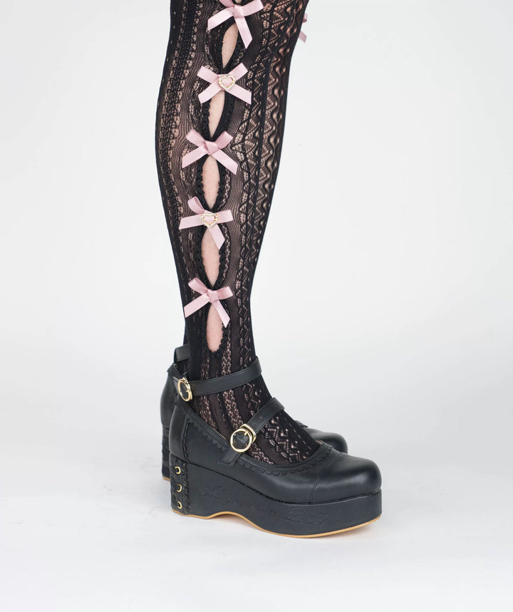 Jirai Kei Socks Lace Bow Mid-calf And Knee Socks Multicolor 33812:446024 33812:446024