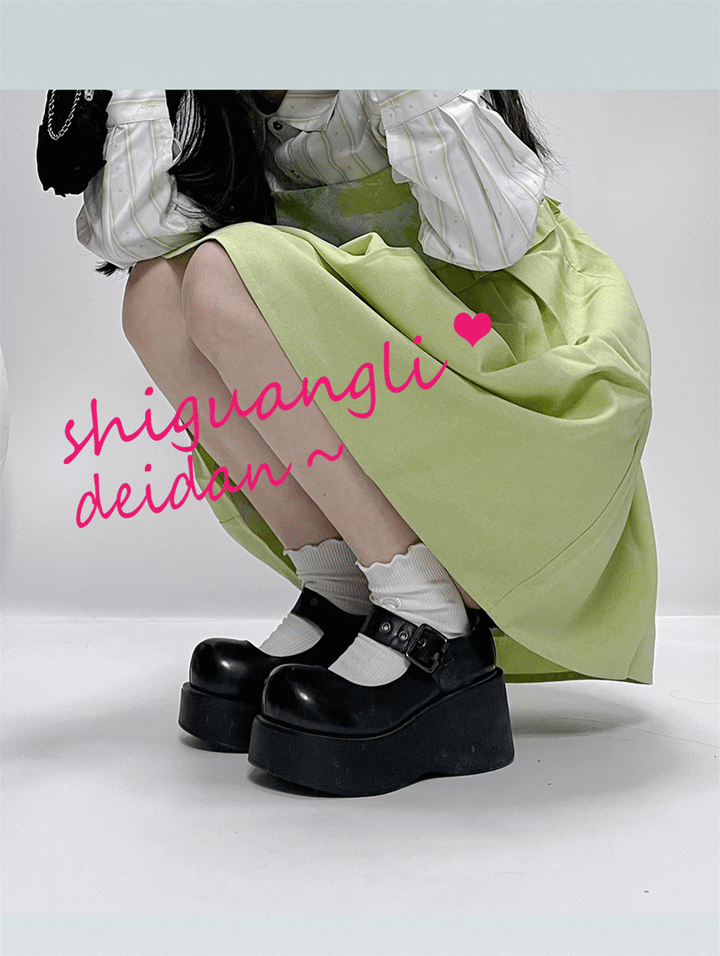 Lolita Shoes Round Toe Platform Shoes 21866:315062