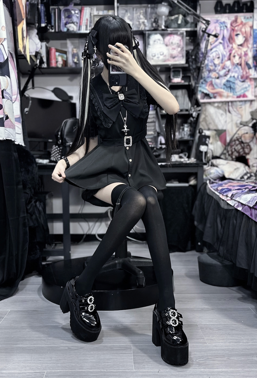 Jirai Kei Dress And Shorts Waist-cinching Set Up 37548:563456