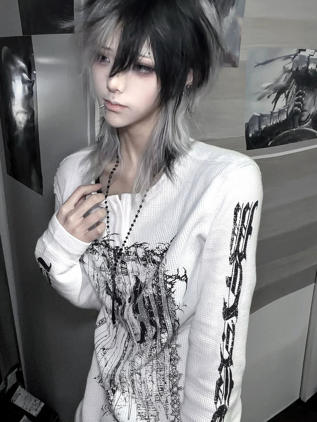 Long-Sleeved Long Sleeve T-Shirt, Fitted Design 44779:825568