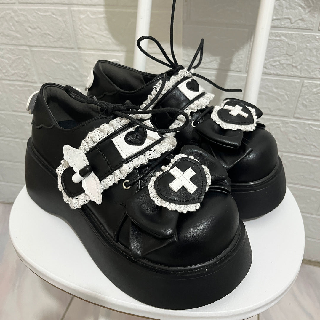 Lolita Platform Shoes Round Toe Sweet Shoes 35740:503310