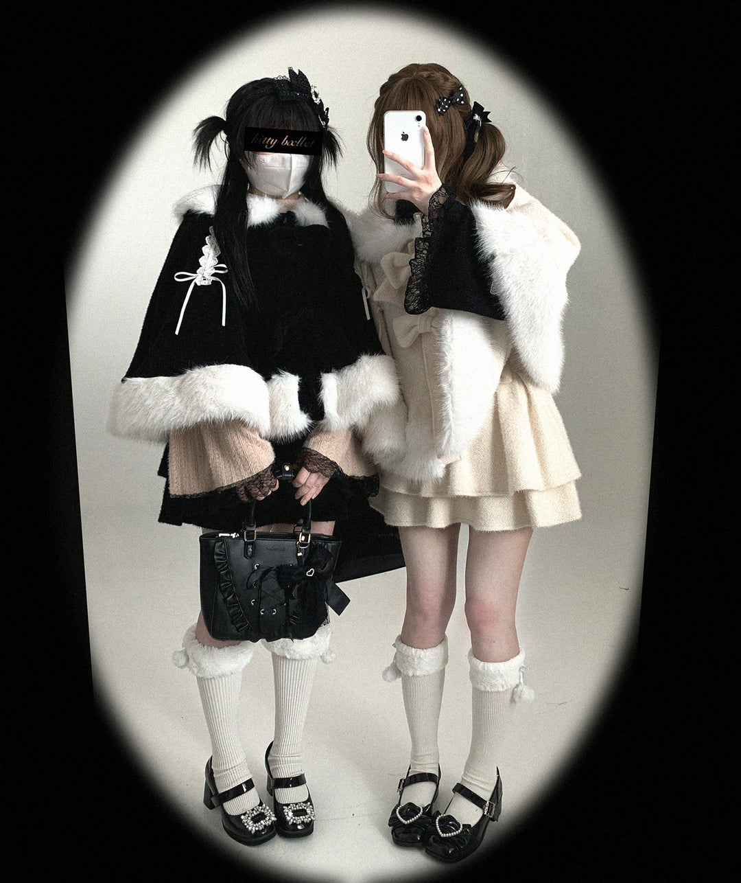 Sweet Bunny Ear Winter Cape, Polar Fleece Lining 44474:809707