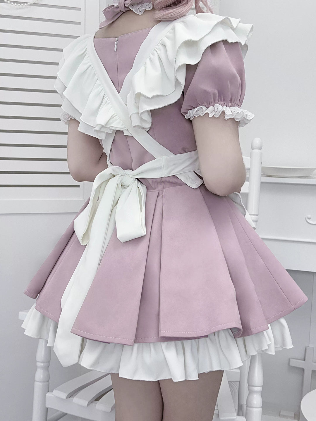 Kawaii Maid Dress, Detachable White Apron 43805:786134