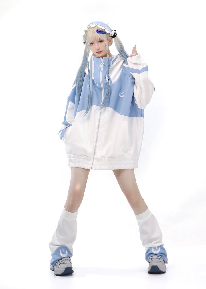 Tenshi Kaiwai Coat Loose-fitting Sports Set 29162:548144