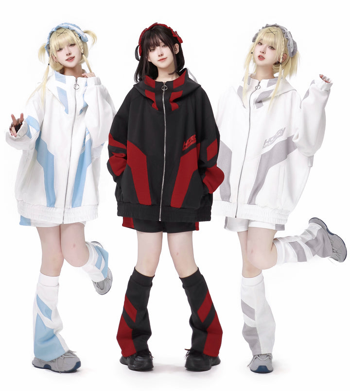 Tenshi Kaiwai Hooded Sportwear Coat Set 34494:466744