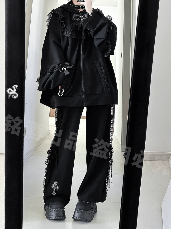 Subcul Jirai Zip-Up Hoodie, Rabbit Ear 44415:807766