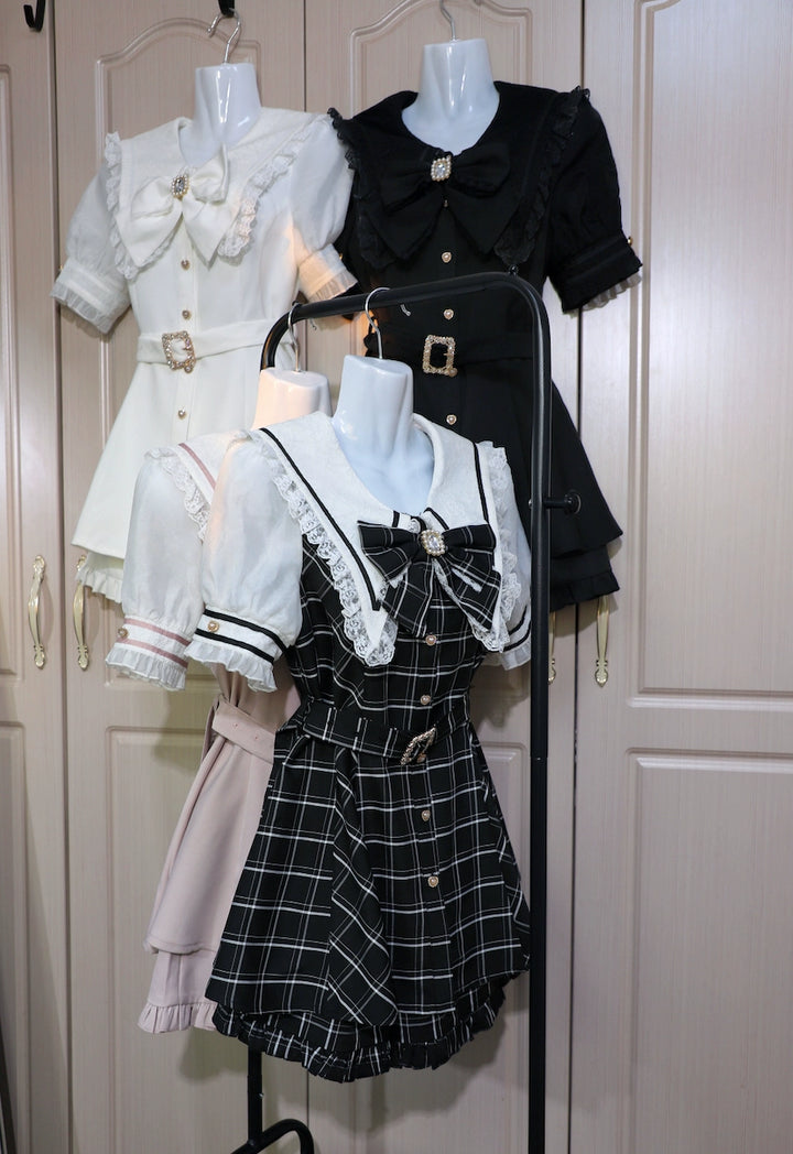 Jirai Kei Dress And Shorts Waist-cinching Set Up 37548:564522