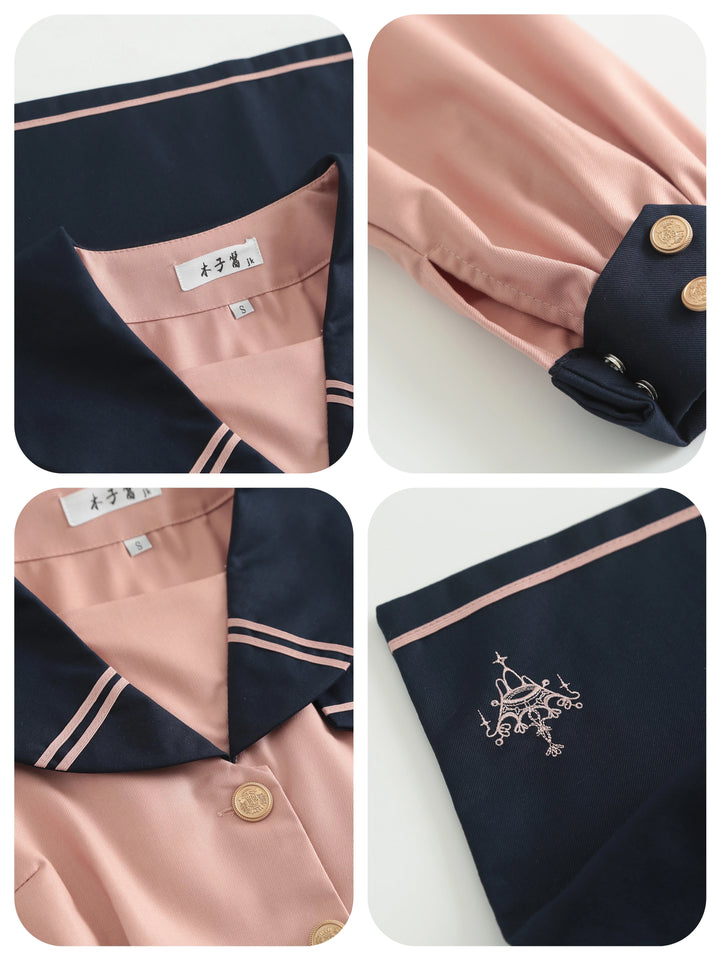 JK Uniforms with Short/Long Sleeved Shirt + Short/Mid-Length Skirt 43026:762366