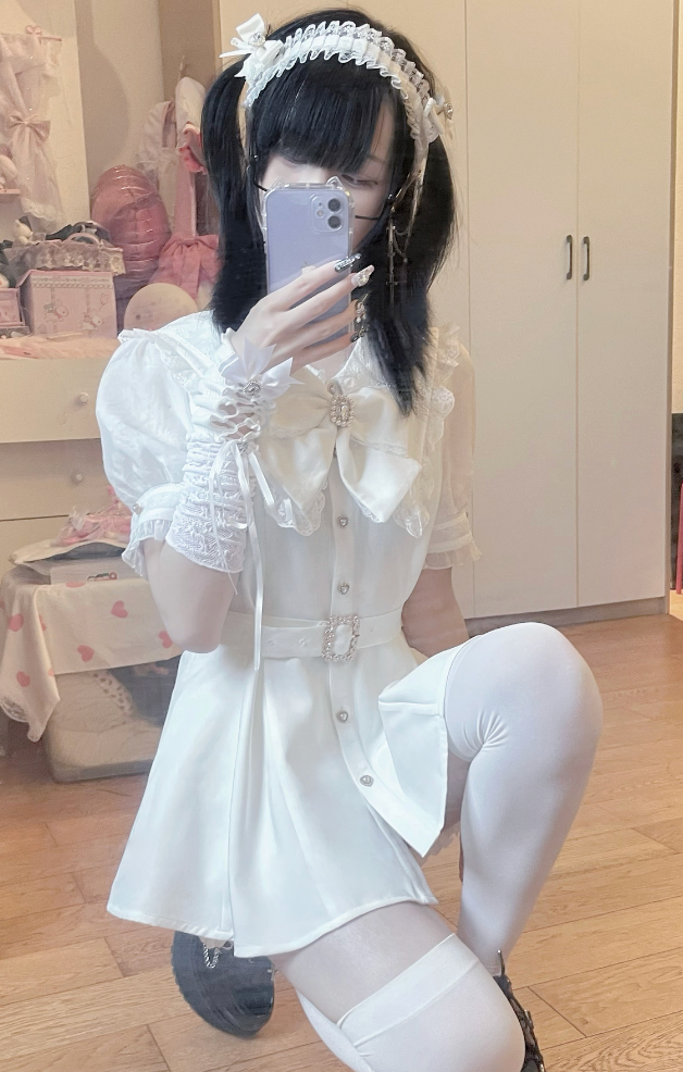 Jirai Kei Dress And Shorts Waist-cinching Set Up 37548:563510