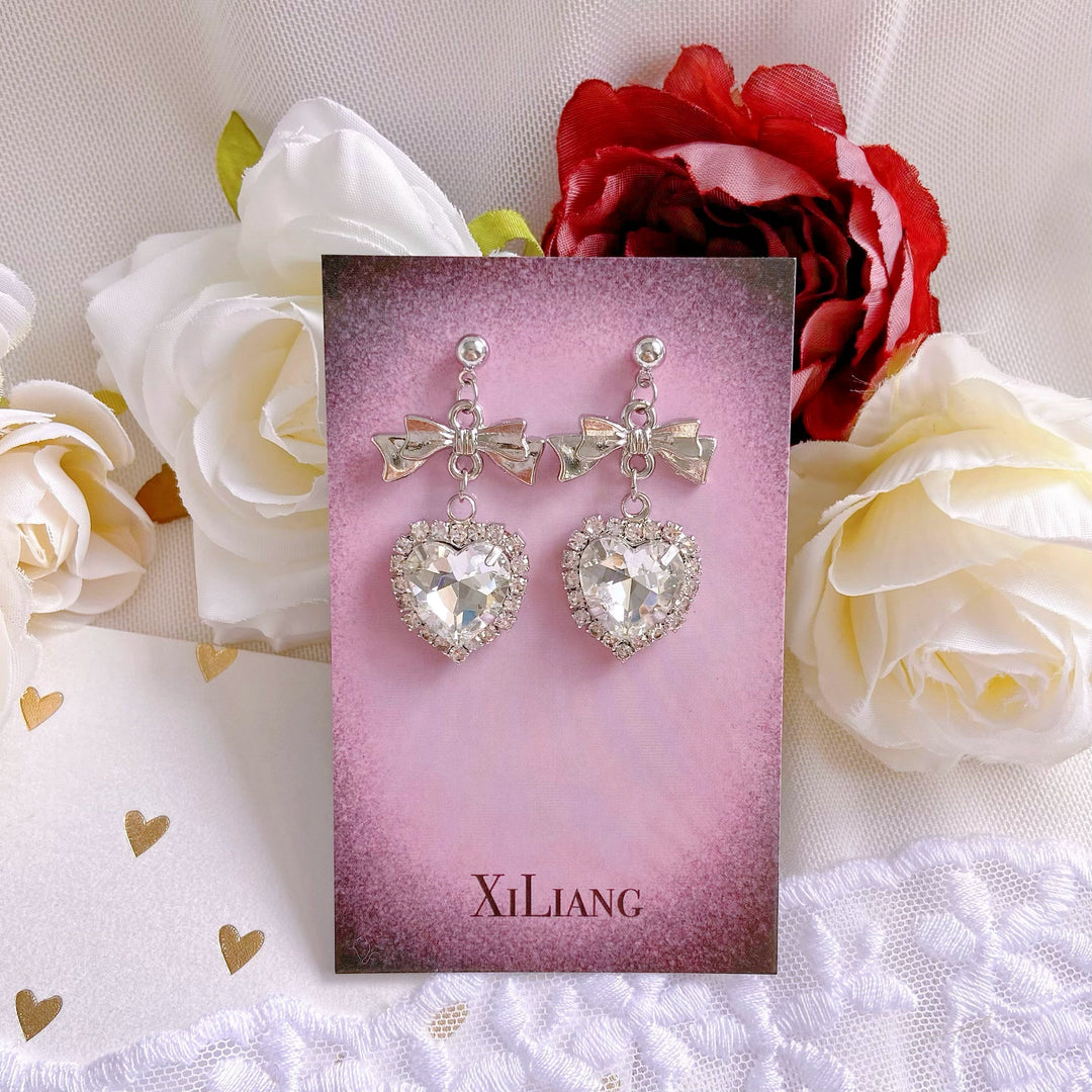 Jirai Kei Earrings Handcrafted S925 Silver Ear Stud 37264:555394