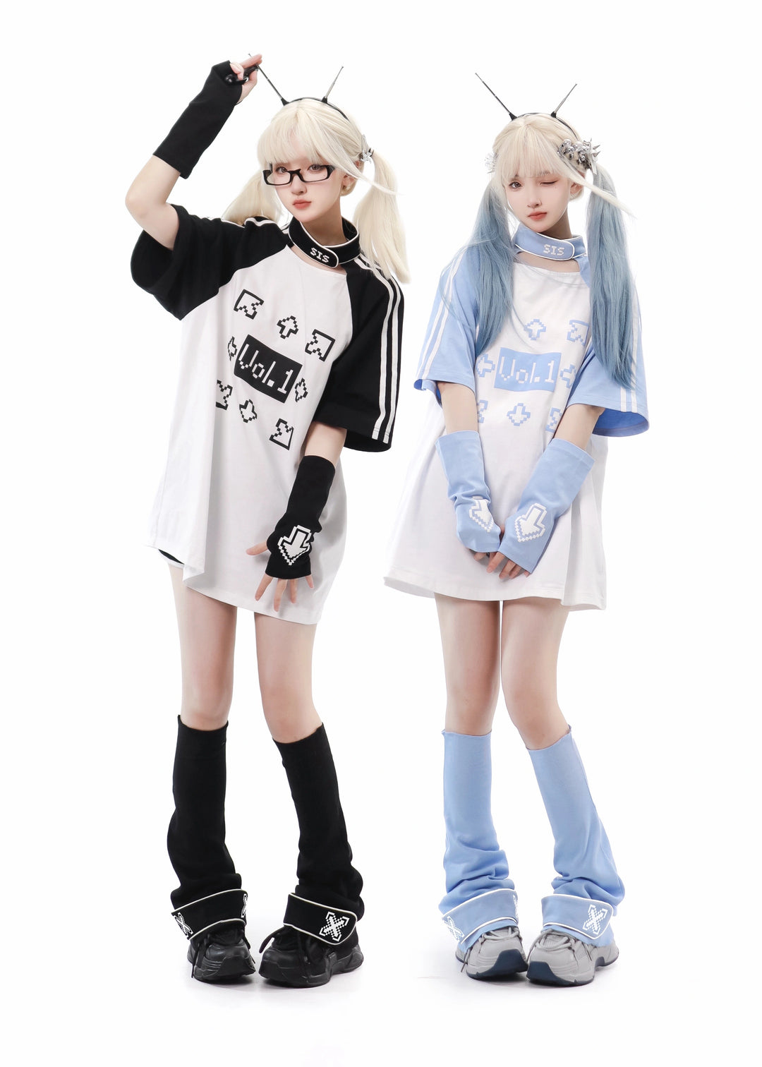Tech Printed Tenshi Kaiwai T-Shirt & Shorts With Side Pocket 22478:336054