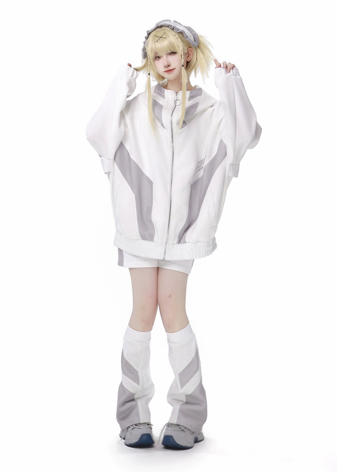 Tenshi Kaiwai Hooded Sportwear Coat Set 34494:466722