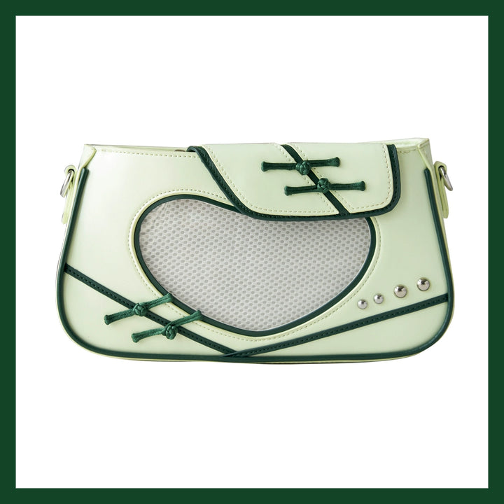 Chinese Style Ita Bag Knot Button Handbag Cross-body Bag (Green) 39542:627438
