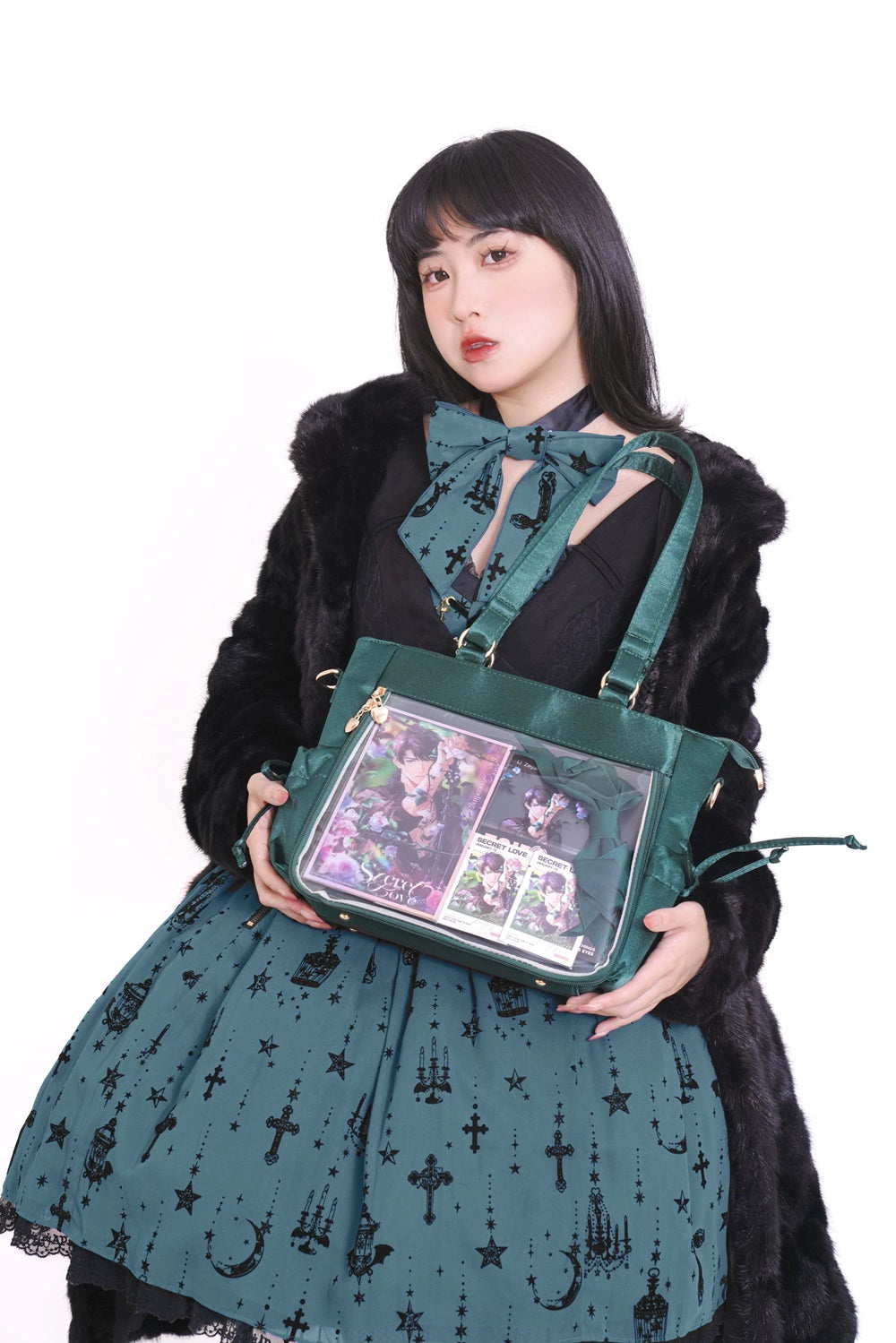 Large Capacity Ita Bag Satin Shoulder Bag Commute Tote Bag 41162:699662