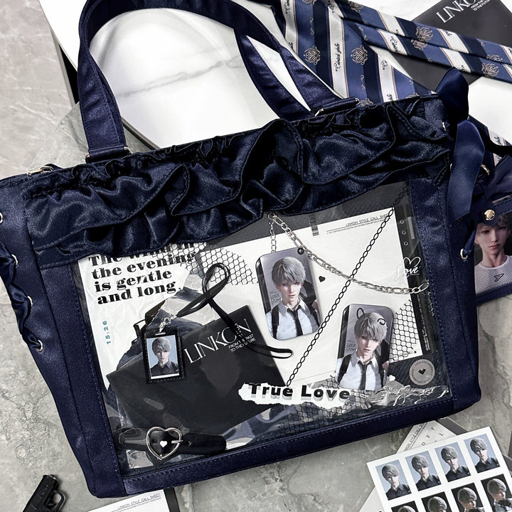 Large Capacity Satin Lolita Ita Bag Handle/Crossbody Strap 43100:765726
