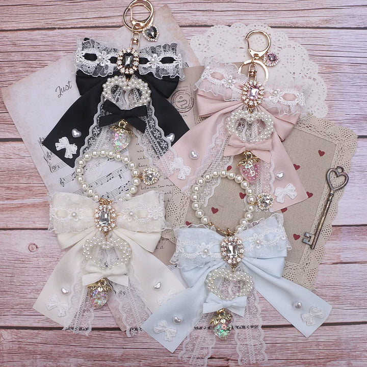 Jirai Kei Key Chain & Bag Charm, Rhinestone Decoration 45074:837212
