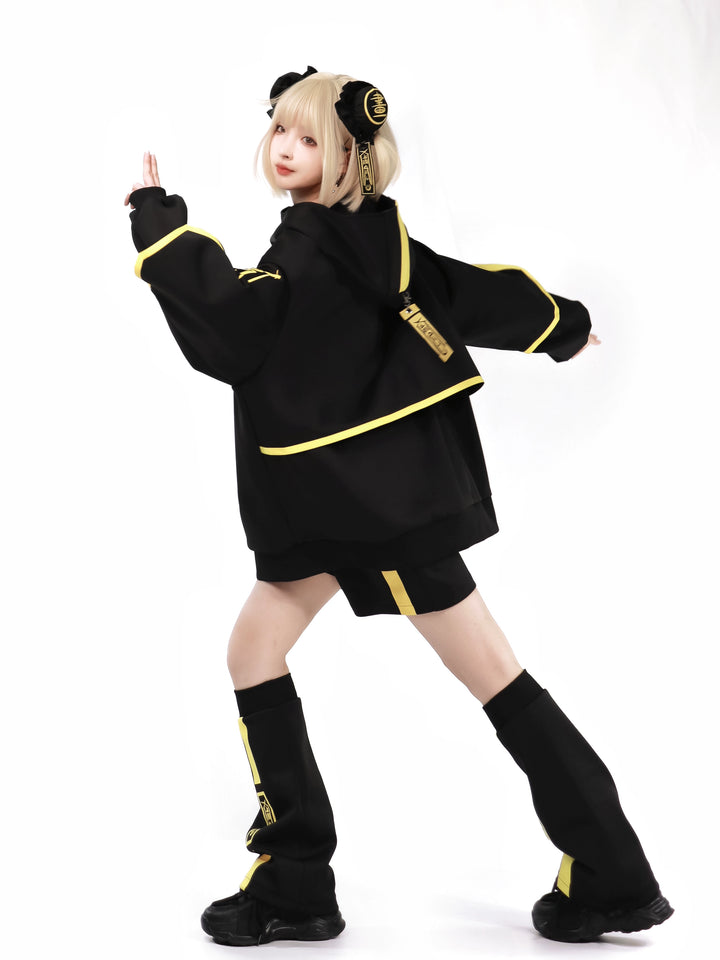 Phosphorescent Jirai Kei Sports Jacket With Shorts/Pants 29698:358472