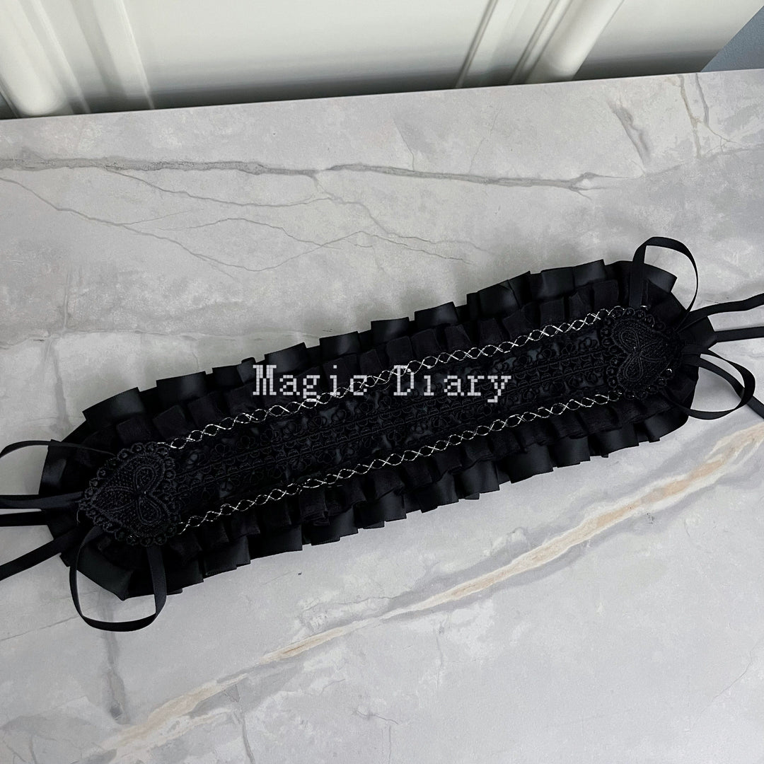 Gothic Lolita Lace Headband, Fixed Clips 43195:770348