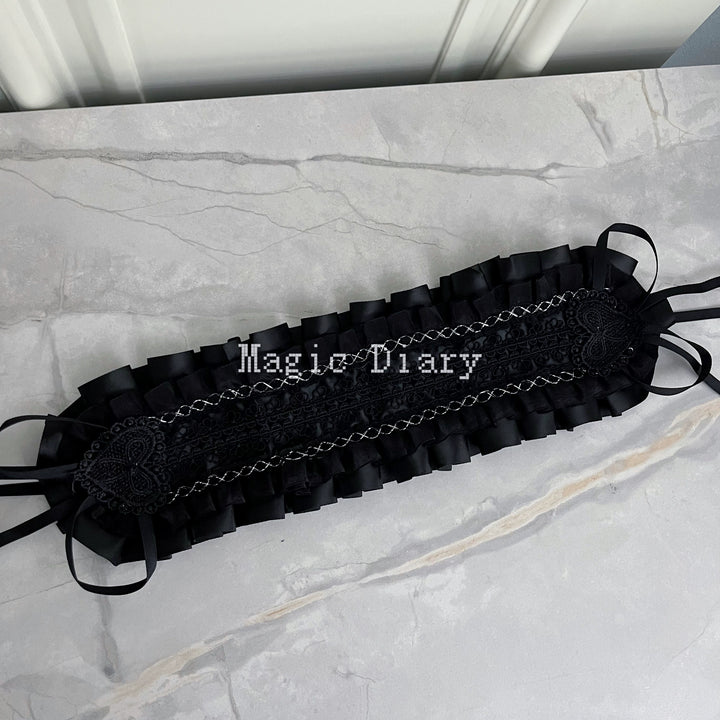 Gothic Lolita Lace Headband, Fixed Clips 43195:770348