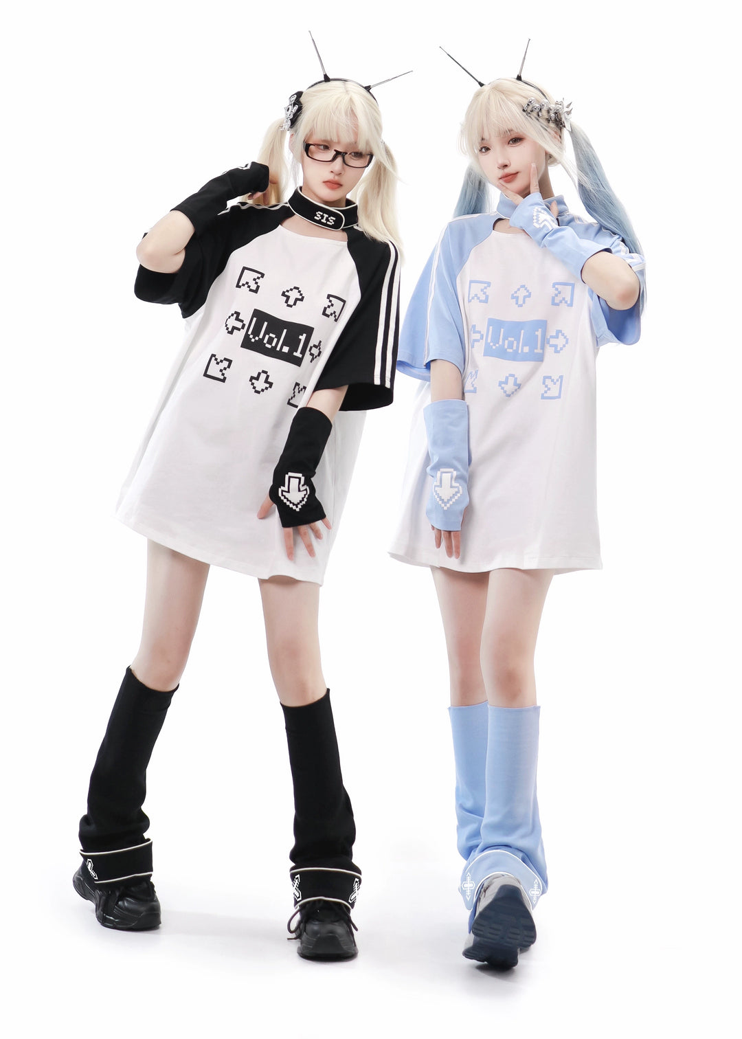 Tech Printed Tenshi Kaiwai T-Shirt & Shorts With Side Pocket 22478:336076