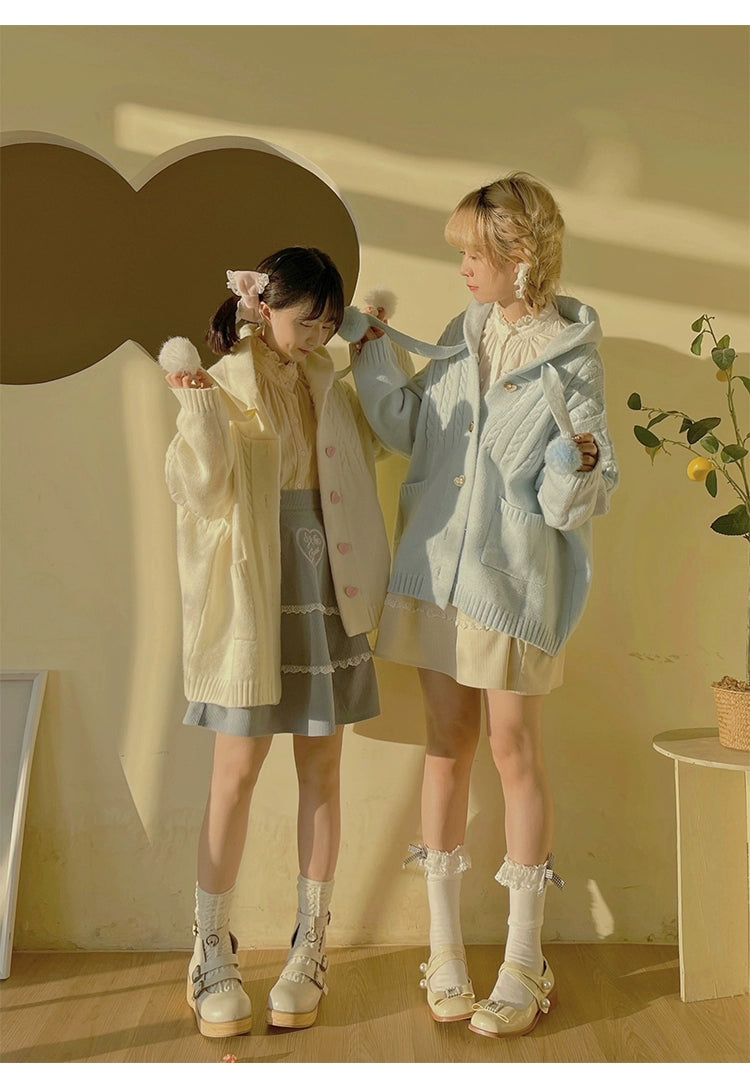 Kawaii Oversized Cardigan Sweater Coat Multicolor 22652:345718