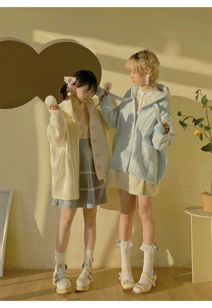 Kawaii Oversized Cardigan Sweater Coat Multicolor 22652:345718