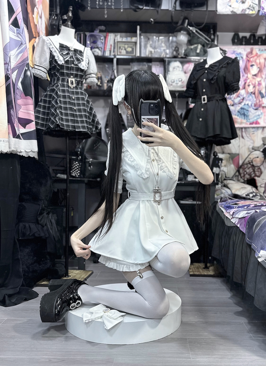 Jirai Kei Dress And Shorts Waist-cinching Set Up 37548:563478