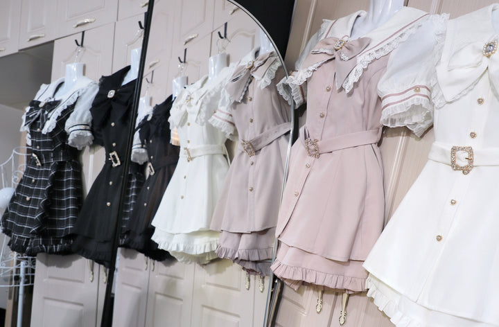 Jirai Kei Dress And Shorts Waist-cinching Set Up 37548:563472