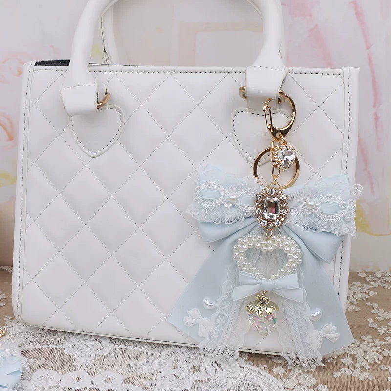 Jirai Kei Key Chain & Bag Charm, Rhinestone Decoration 45074:837206