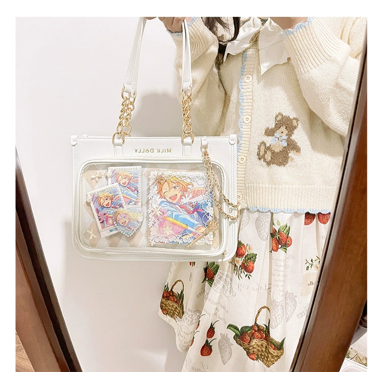 Large Capacity Ita Bag, Checkered Background 43233:779409